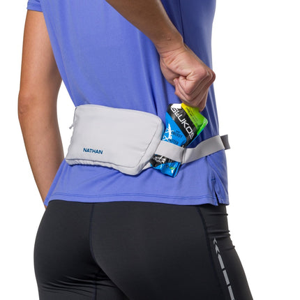 Nathan - Marathon pak 3.0 waist pack belt - Vapor grey/sailor blue - OS - Hardloopgordels
