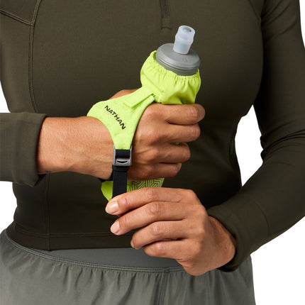 Nathan - Hypernight pinnacle soft flask  - Vis yellow - 414ml - Drinkflessen & bidons
